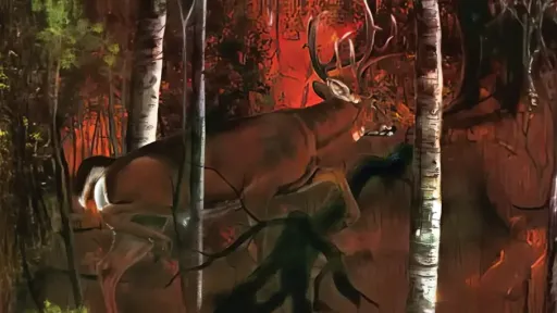 Deer from cover